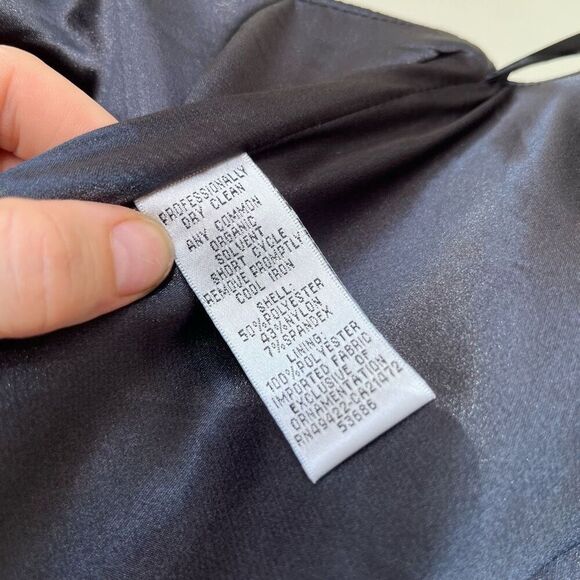 Y2K Jessica McClintock Strapless Zebra Stripe Bodycon Cocktail Dress, SZ M - Picture 8 of 13